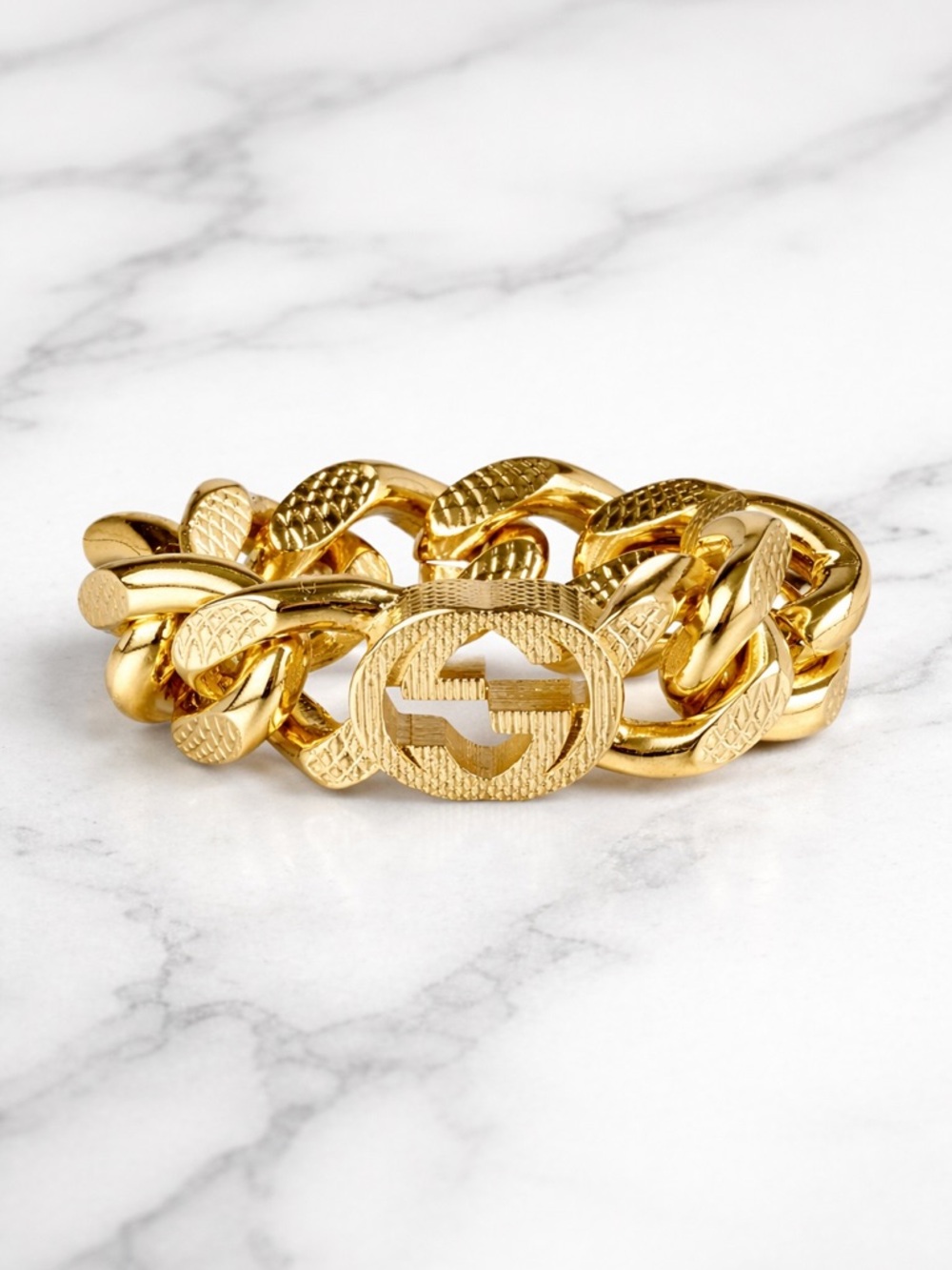 Gucci Interlocking G Chain Gourmette Ring